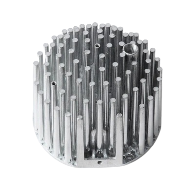 Praecisione machined extrudens radiator fin